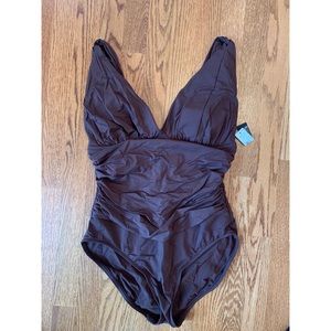 NWT Brown One Piece Swimsuit